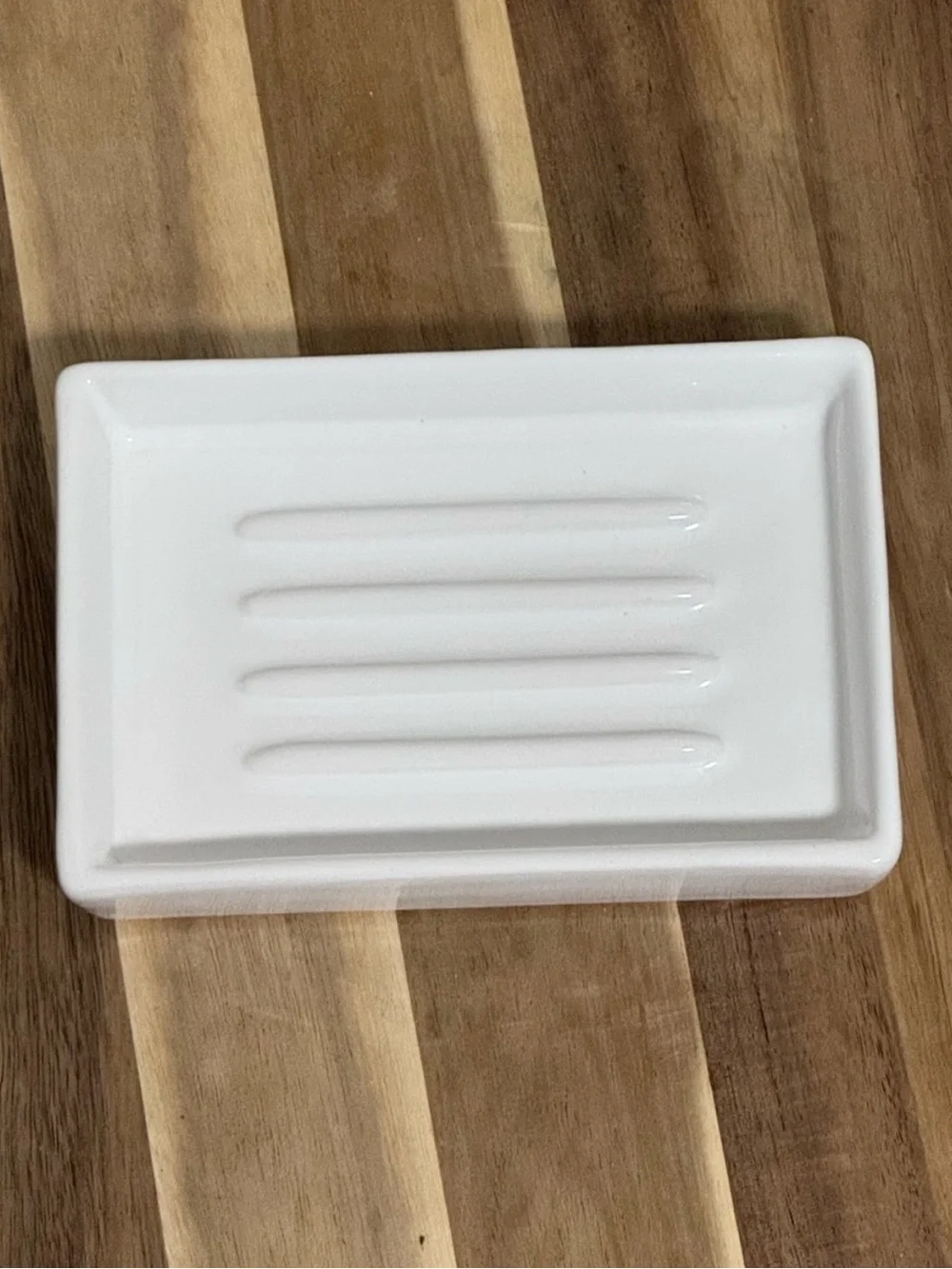 The White Company Ceramic Soap Dish White Like New